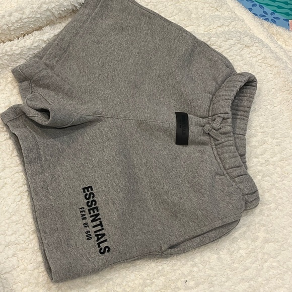 Essentials Kids Charcoal Gray Shorts - Picture 1 of 4